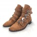 Givenchy Studded Multi-Strap Suede Boots